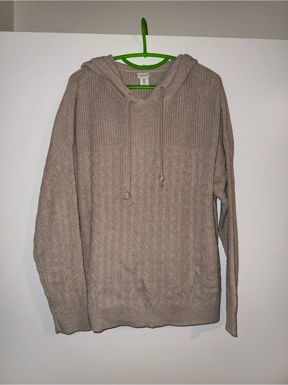 Aspen Soft Knit Hooded Sweater - Beige